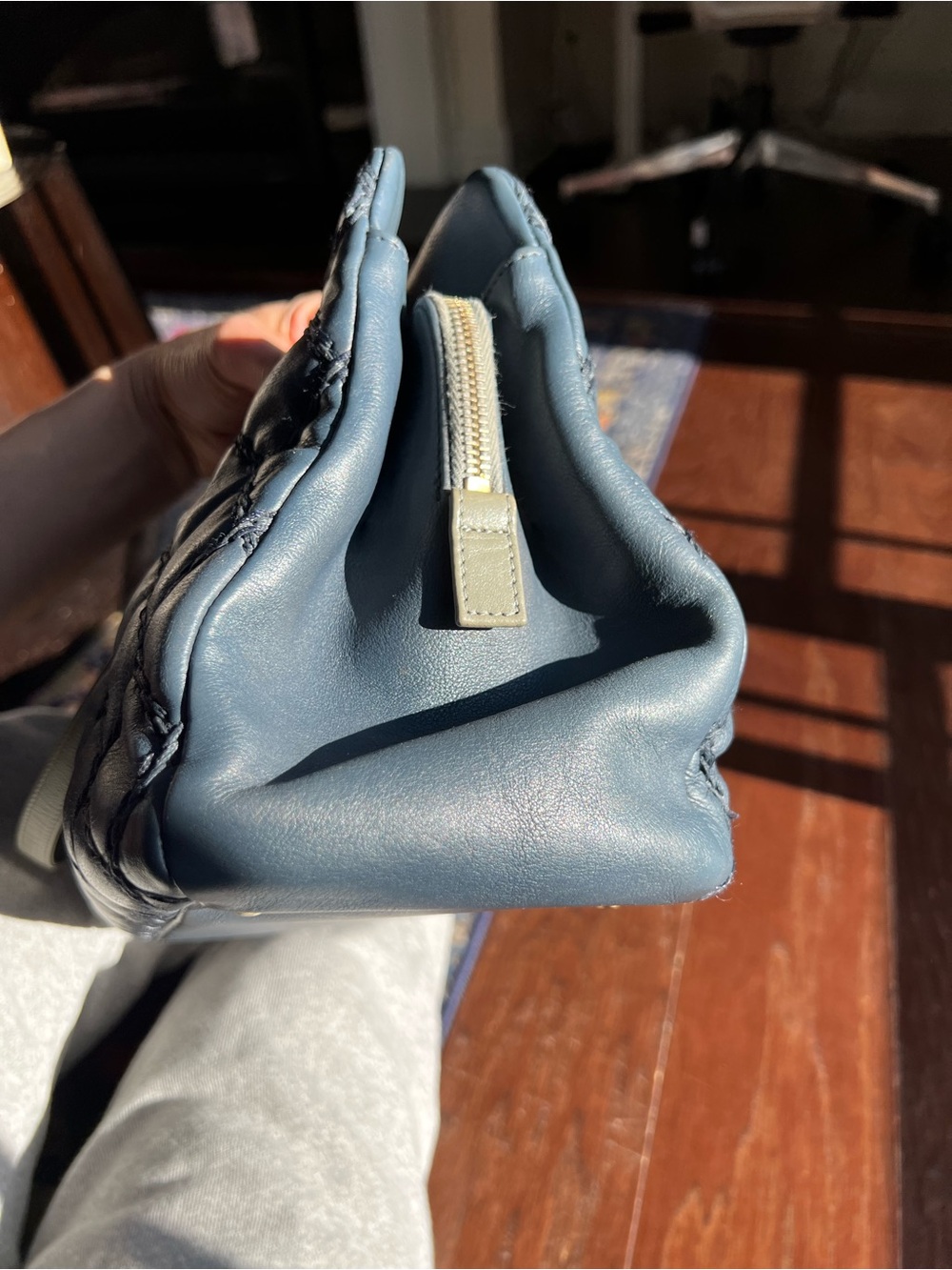 CHANEL Navy Paris-Dallas Chic Stitch Tote - Picture 5 of 16